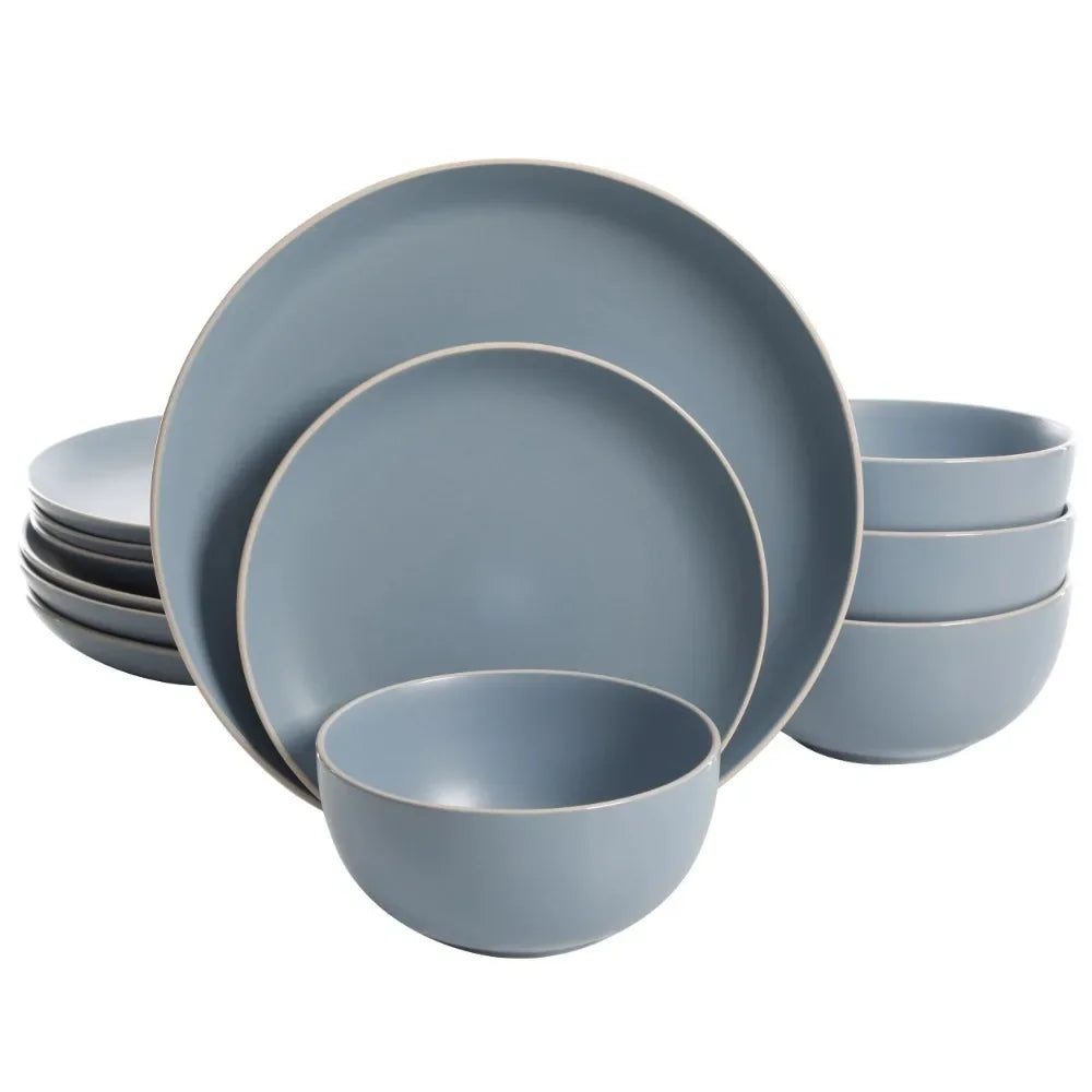 Zuri Matte 12-Piece Dinnerware Set