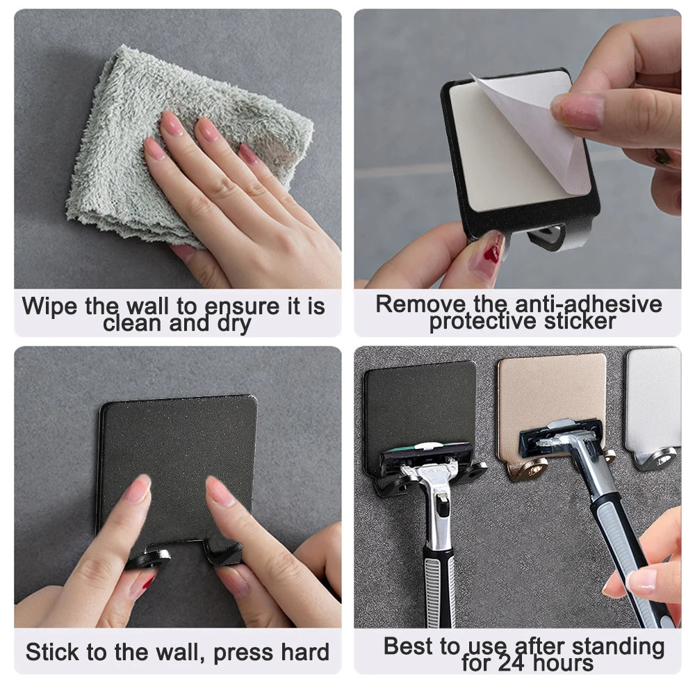 Adhesive Bathroom Wall Hooks