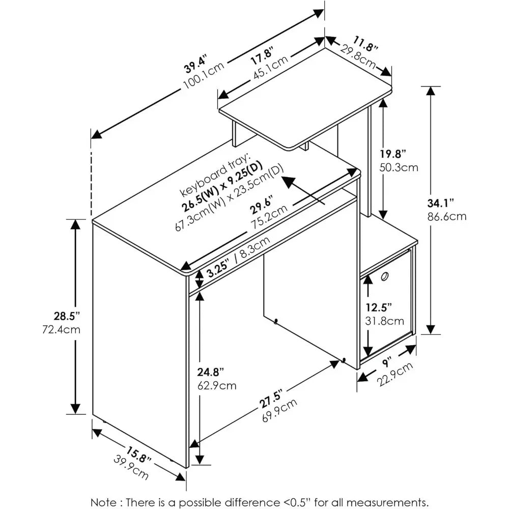 Multipurpose Home Office Computer Writing Desk