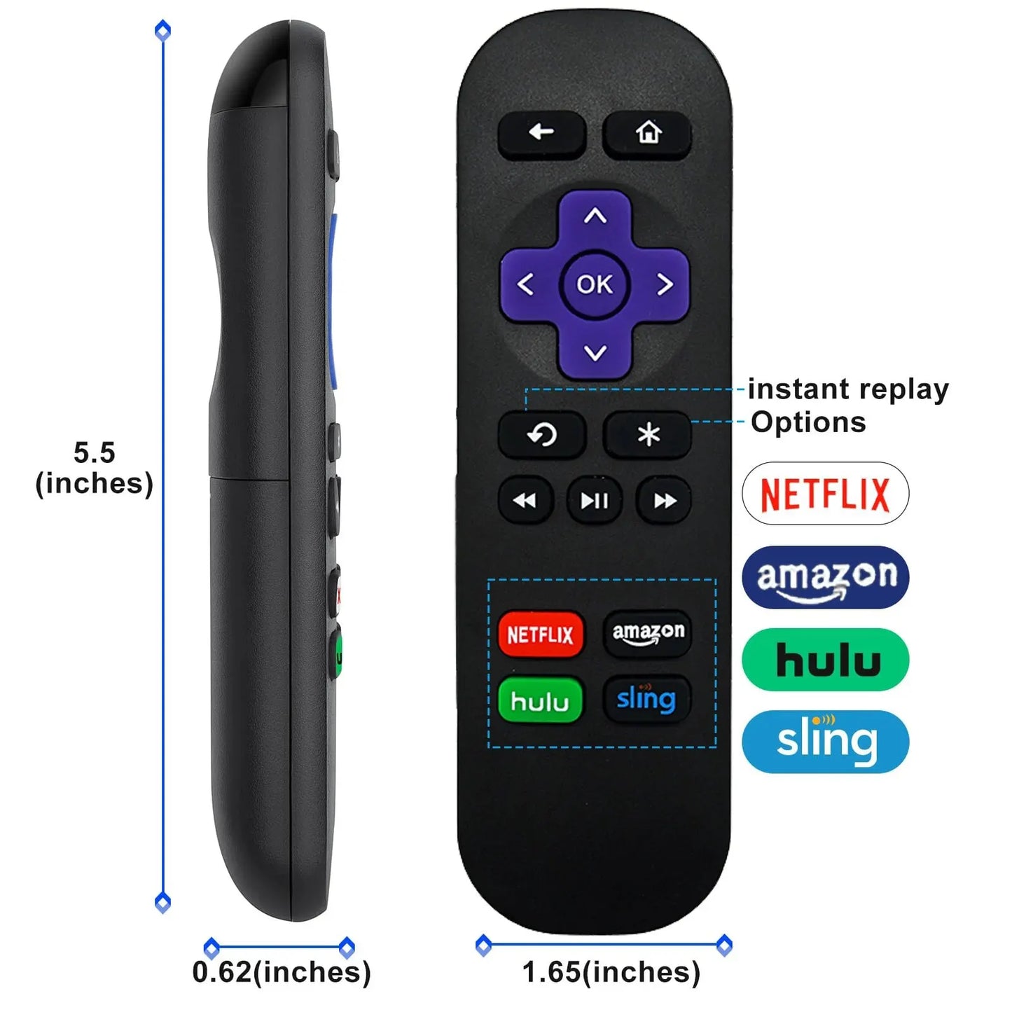 Rc680 Remote Control for Roku Devices