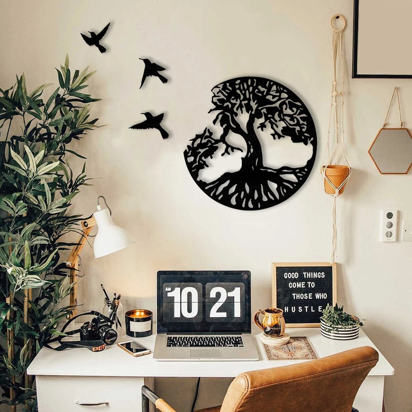 "Tree of Life Birds Wood Wall Decor"