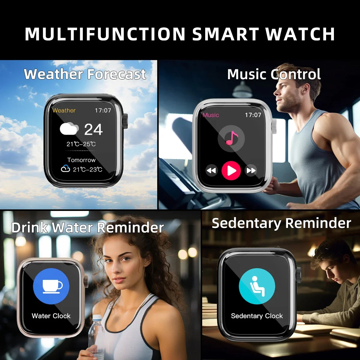 Fitness Tracker Smart Watch for Android IOS