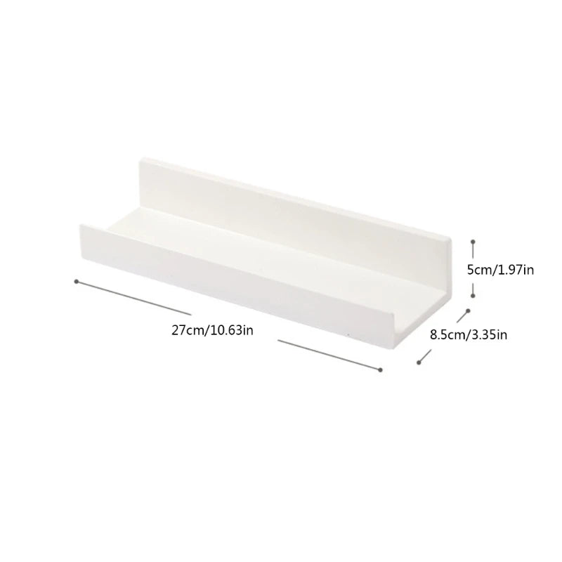 Adhesive No-drill Space Saving Shelf Rack