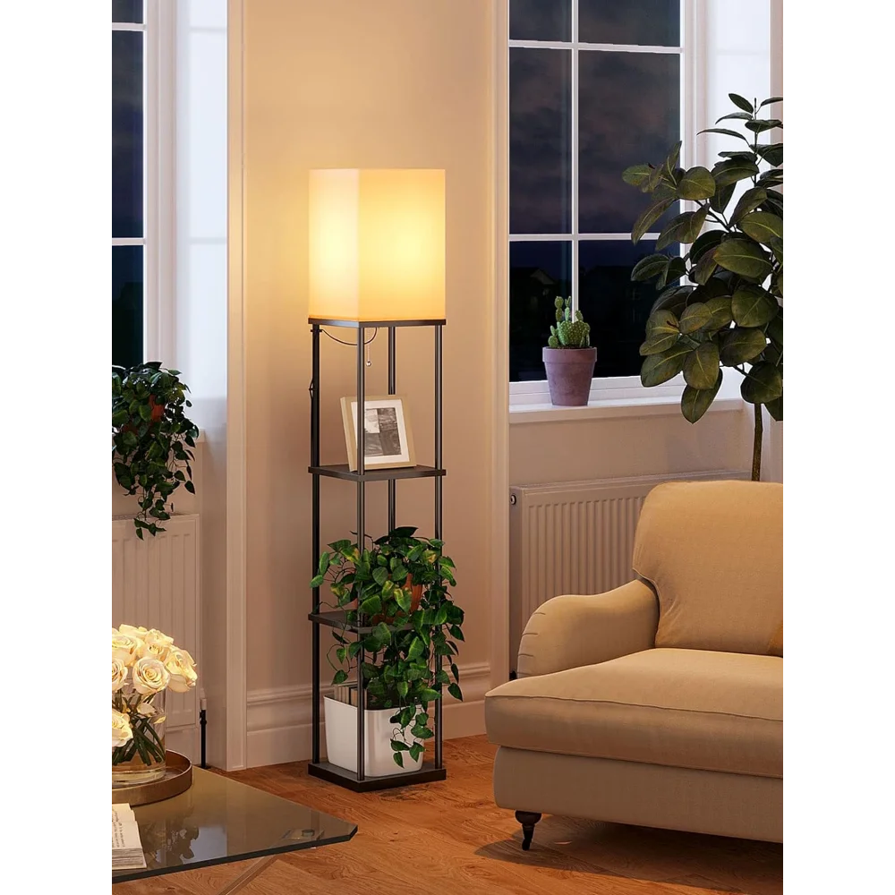 Addlon 4-Tier Shelf Floor Lamp with 3CCT LED Bulb