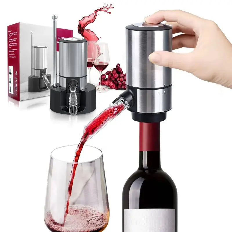 Electric Wine Opener Set with Vacuum Pump