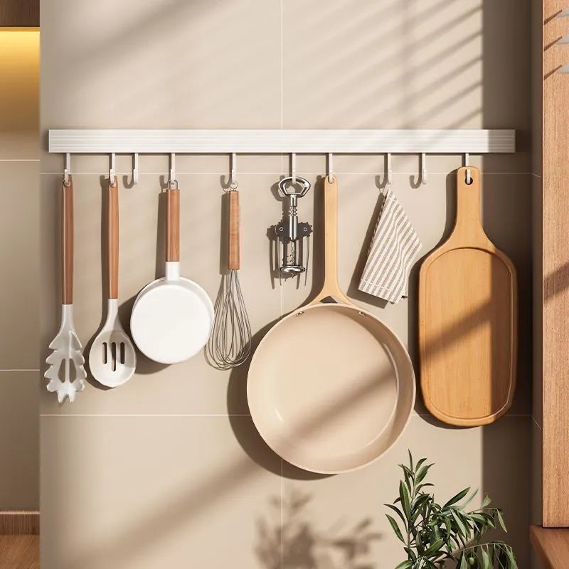 Kitchen White Utensils Hook Holder