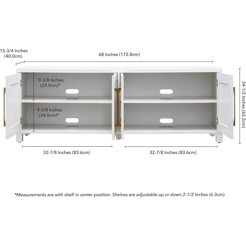 TV cabinet, for white up to 80 inches